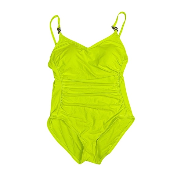 Michael Kors Other - NWT Michael Kors Womens Limeade Adjustable Strap Padded One Piece Swimsuit 10